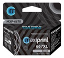 Cartucho de tinta Maxiprint Compatible con HP 667 XL negro 11.7ml