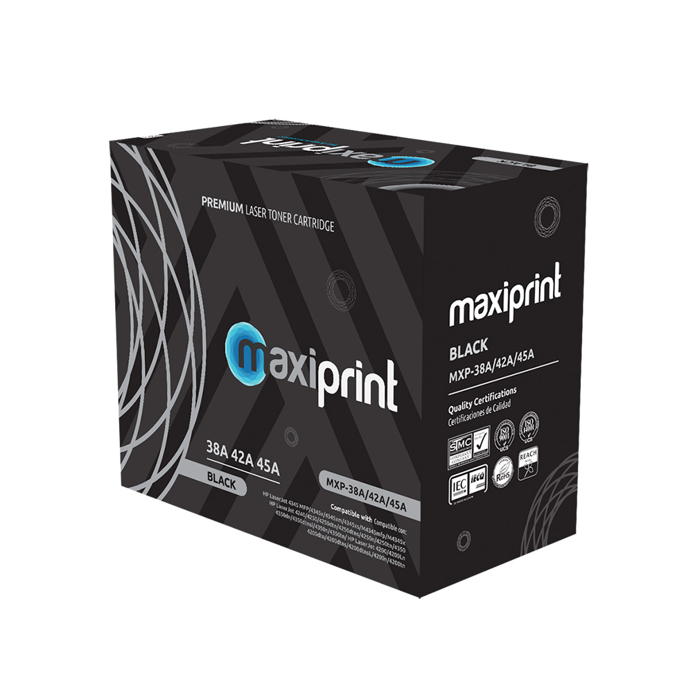 Cartucho de Toner Maxiprint Compatible con HP Q1338A Q5942A Q5945A negro