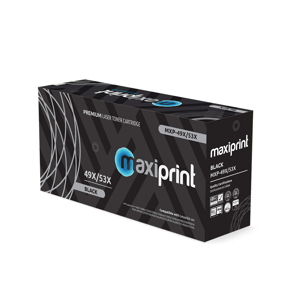 Cartucho de Toner Maxiprint Compatible con HP Q5949X Q7553X negro