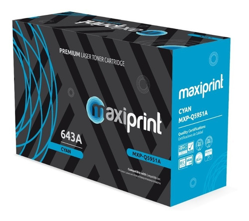 Cartucho de Toner Maxiprint Compatible con HP Q5950A negro