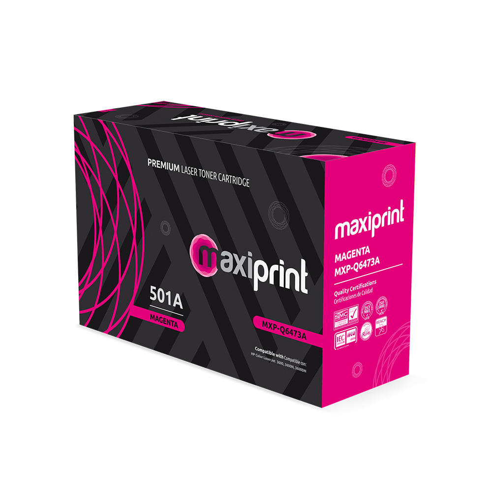 Cartucho de Toner Maxiprint Compatible con HP Q6473A magenta