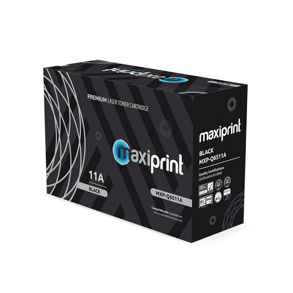 Cartucho de Toner Maxiprint Compatible con HP Q6511A negro