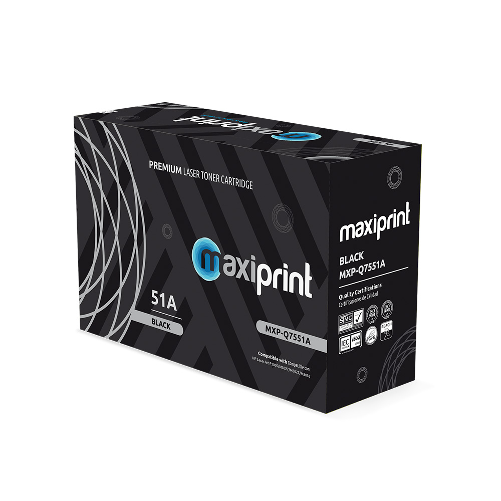 Cartucho de Toner Maxiprint Compatible con HP Q7551A negro