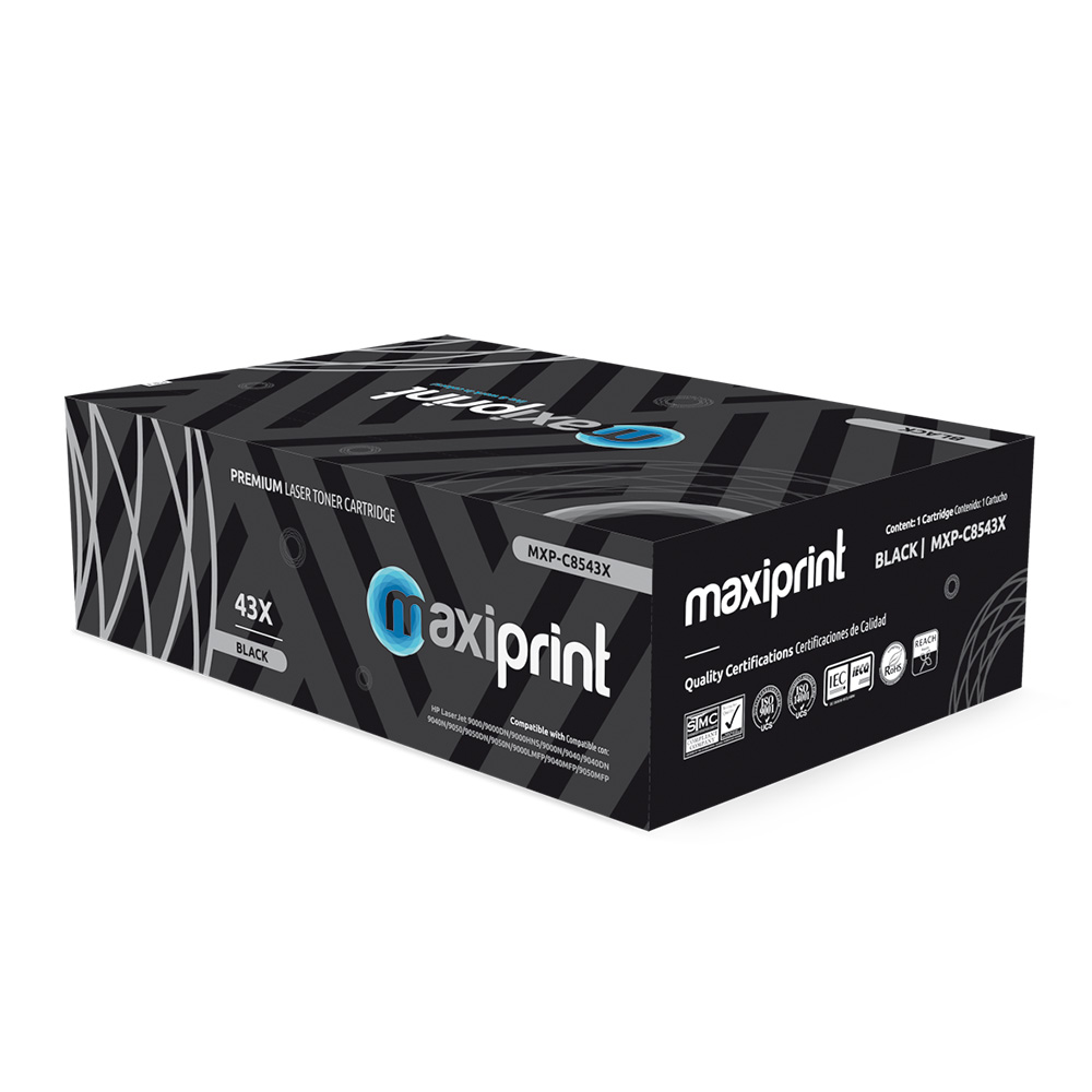 Cartucho de Toner Maxiprint Compatible con HP C8543X negro