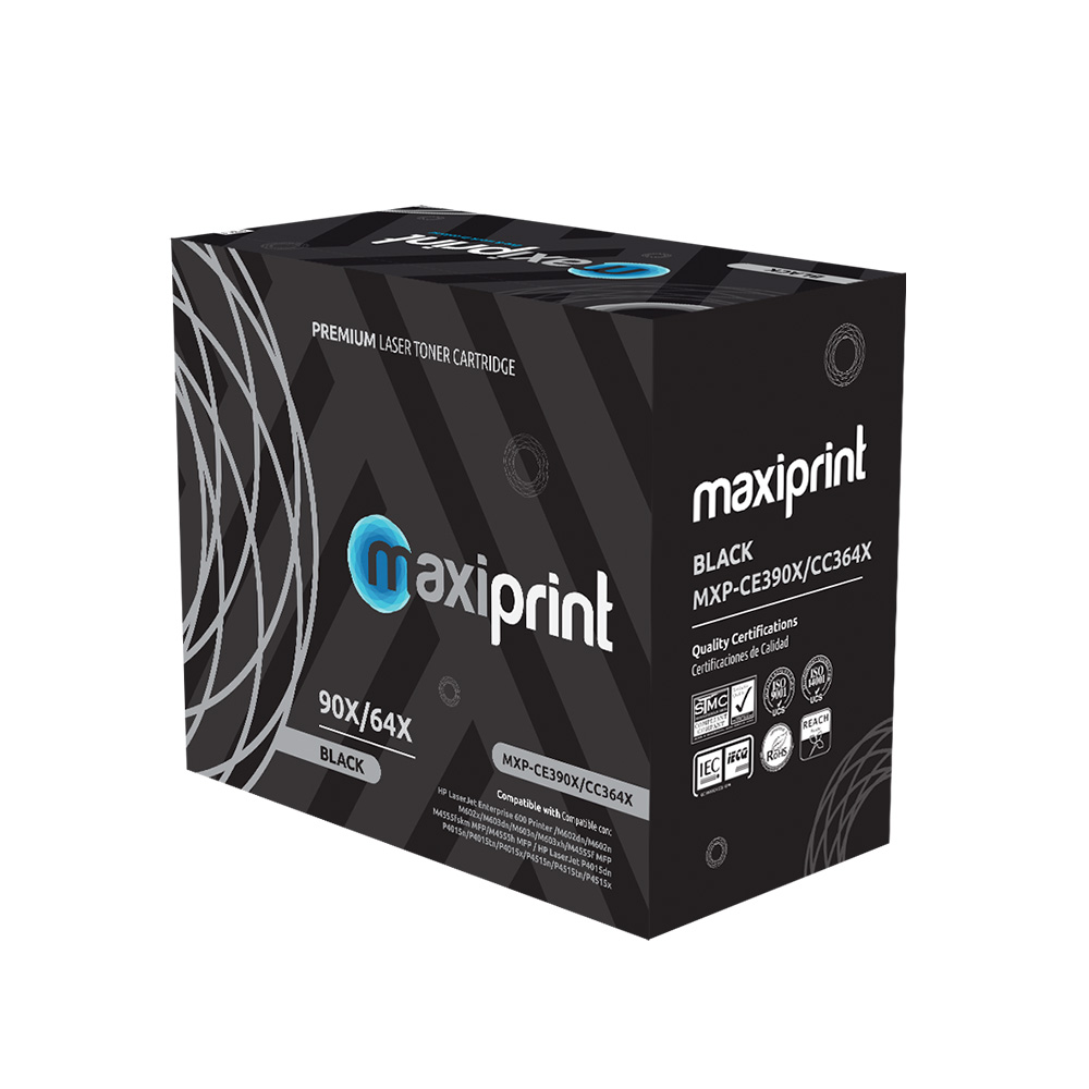 Cartucho de Toner Maxiprint Compatible con HP CC364X CE390X negro