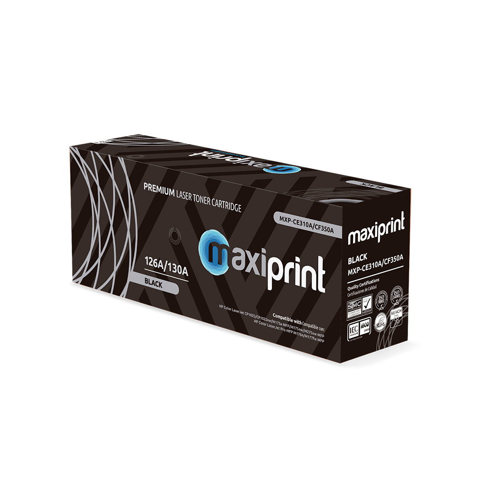 Cartucho de Toner Maxiprint Compatible con HP CE310A CF350A negro