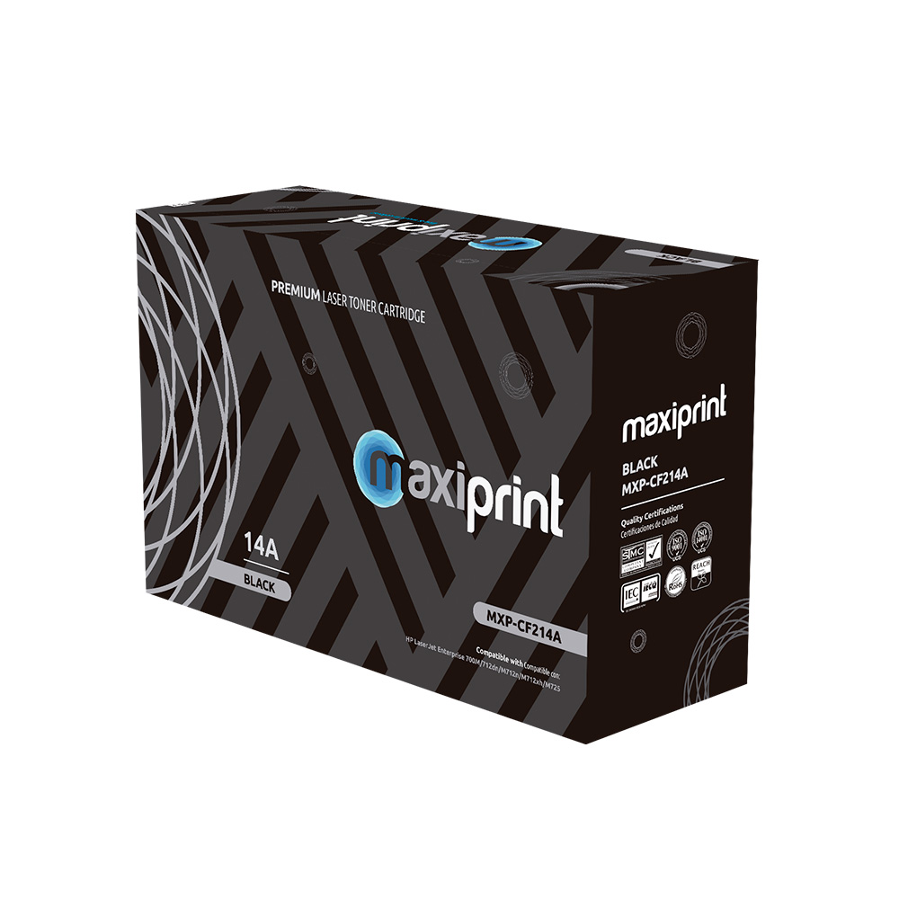 Cartucho de Toner Maxiprint Compatible con HP CF214A negro