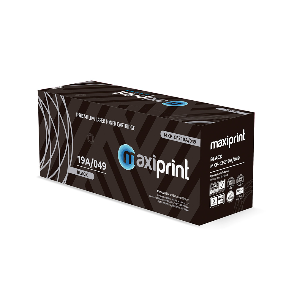 Unidad de Imagen Maxiprint Compatible con HP CF219A Canon 049 negro