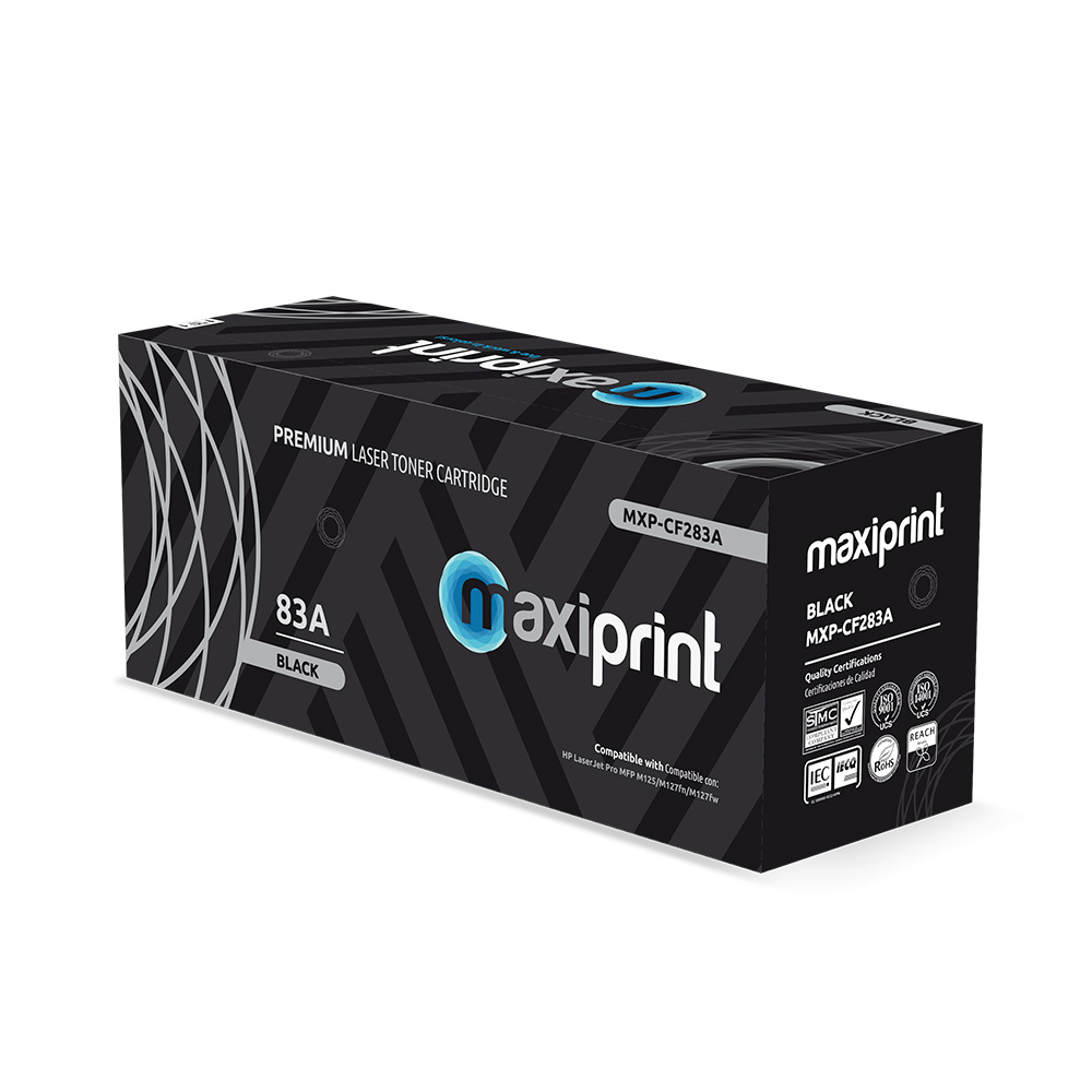 Cartucho de Toner Maxiprint Compatible con HP CF283A negro