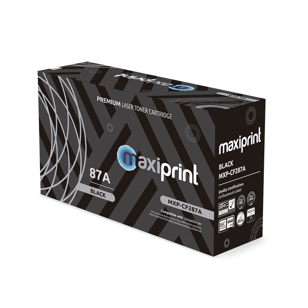 Cartucho de Toner Maxiprint Compatible con HP CF287A Canon CRG121 CRG041