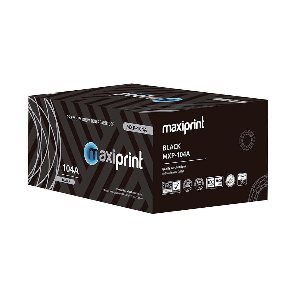 Unidad de Imagen Maxiprint Compatible con HP W1104A 104A  negro
