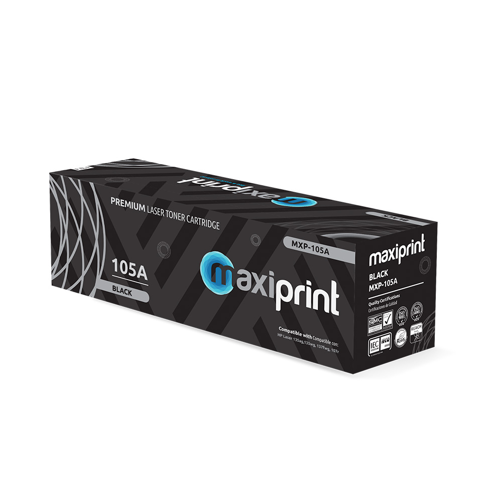 Cartucho de Toner Maxiprint Compatible con HP W1105A 105A negro