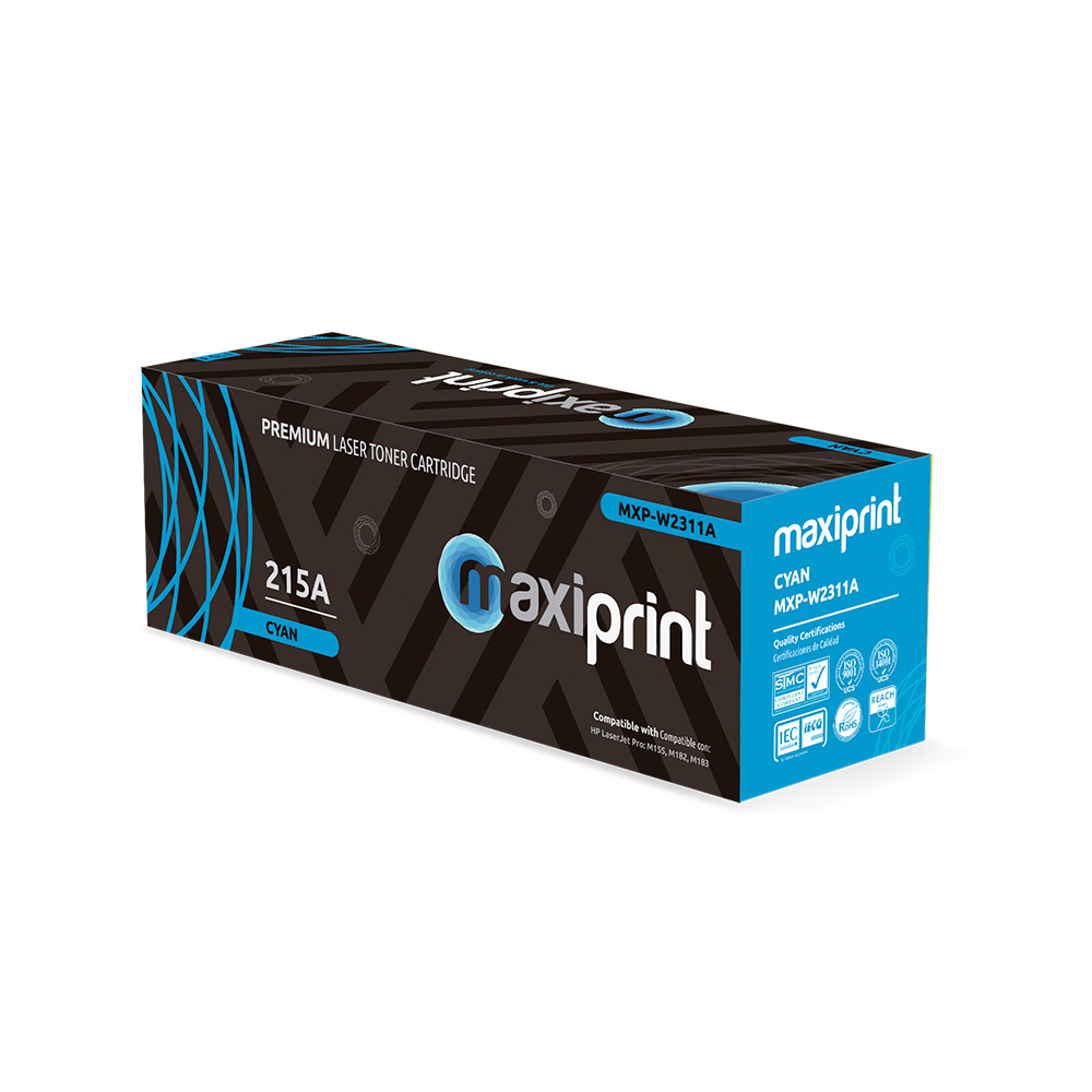Cartucho de Toner Maxiprint Compatible con HP W2311A 215A Cian (C/Chip)