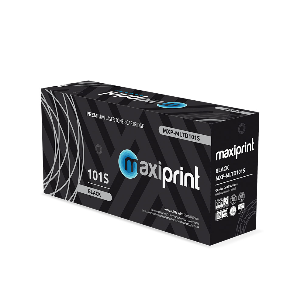 Cartucho de Toner Maxiprint Compatible con Samsung MLTD101S negro
