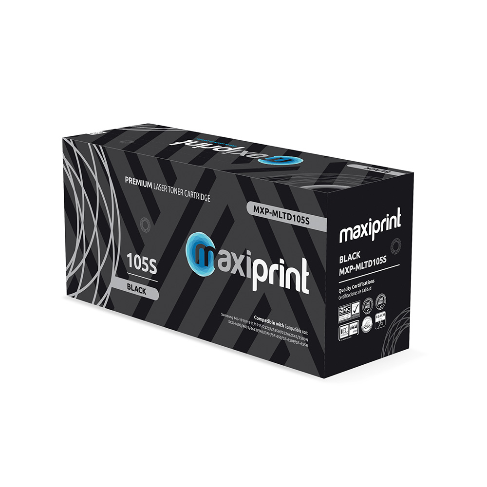 Cartucho de Toner Maxiprint Compatible con Samsung MLTD105S negro