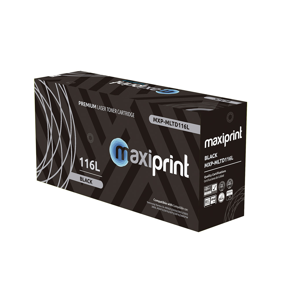Cartucho de Toner Maxiprint Compatible con Samsung MLTD116L negro