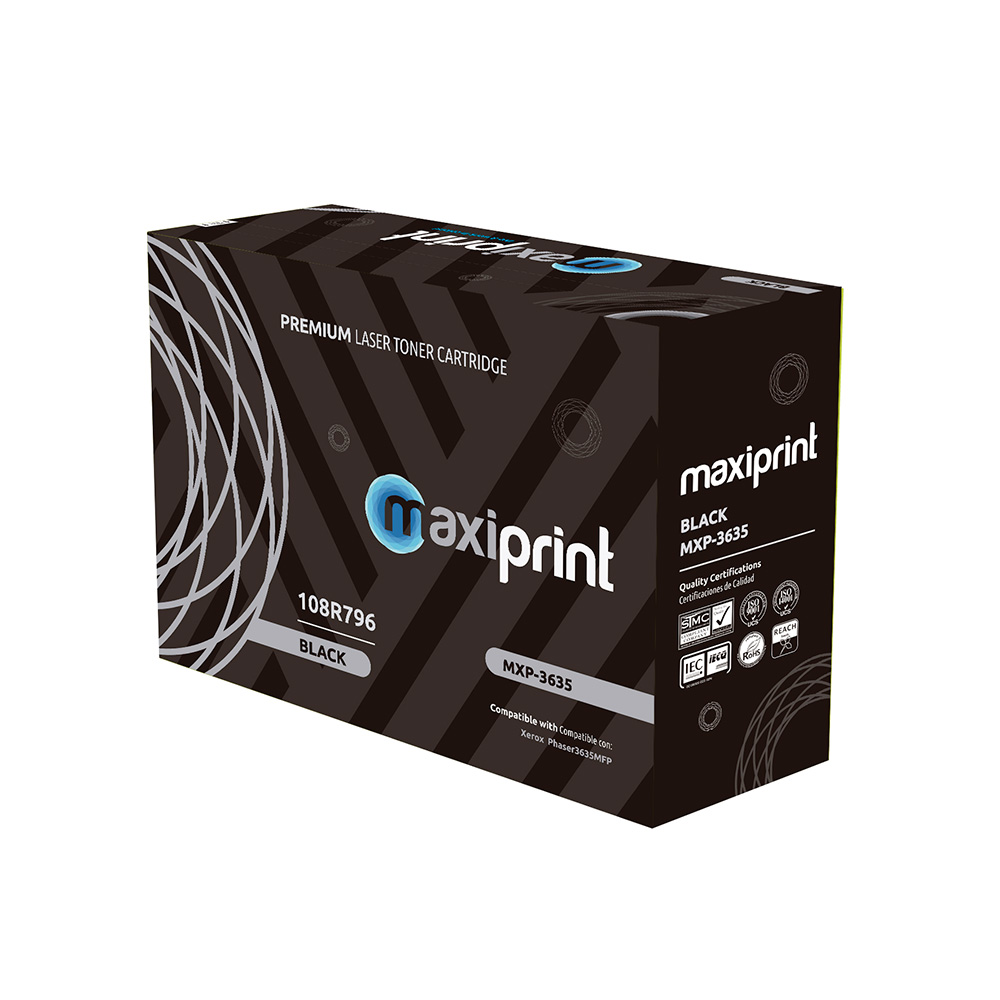 Cartucho de Toner Maxiprint Compatible con Xerox 3635 108R00796  negro
