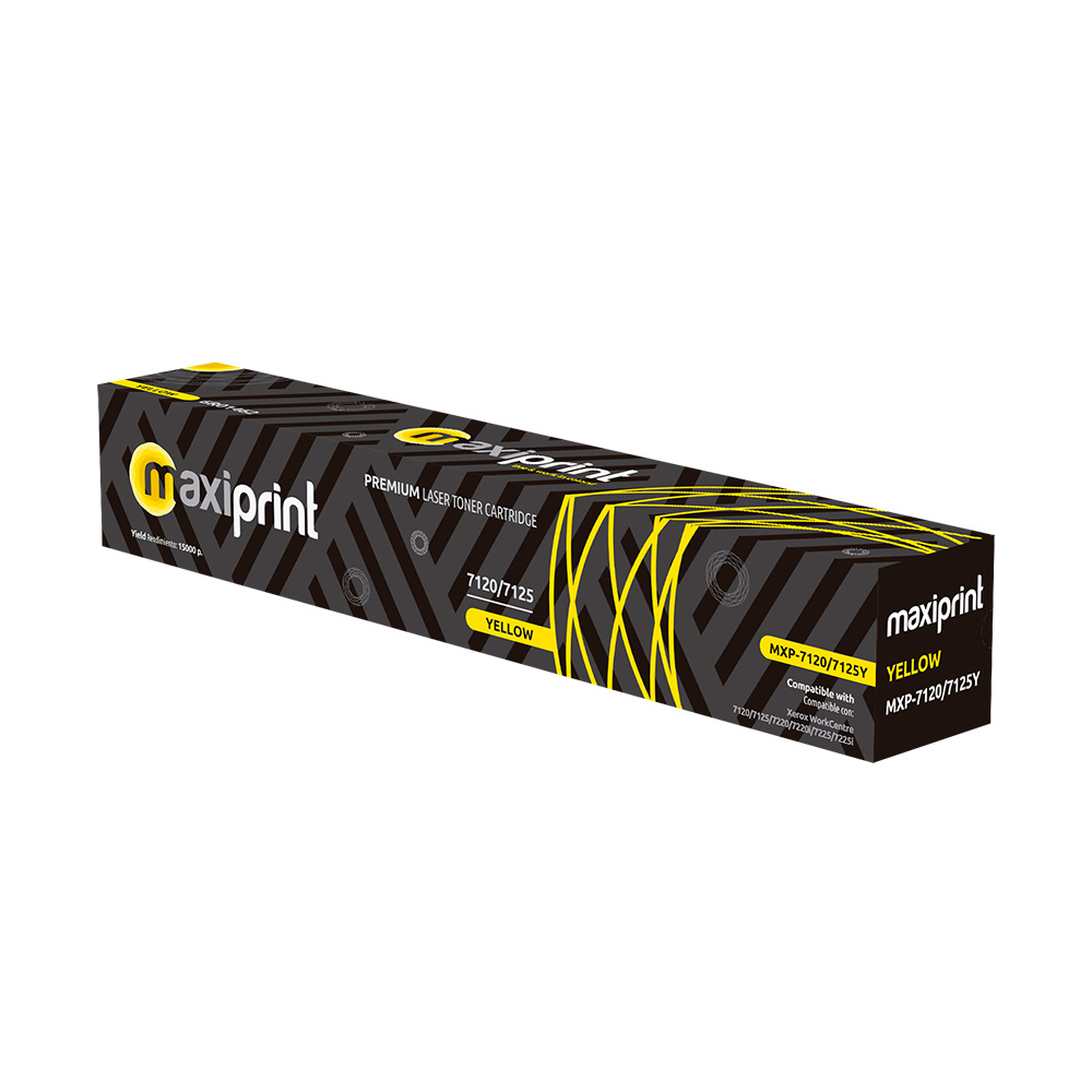 Cartucho de Toner Maxiprint Compatible con Xerox 6R01462 7120/7125 amarillo