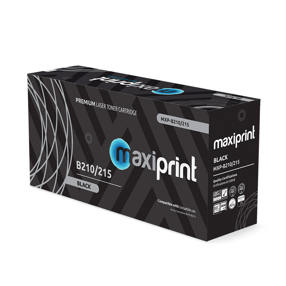 Cartucho de Toner Maxiprint Compatible con Xerox B205/B210/B215 106R04348 negro