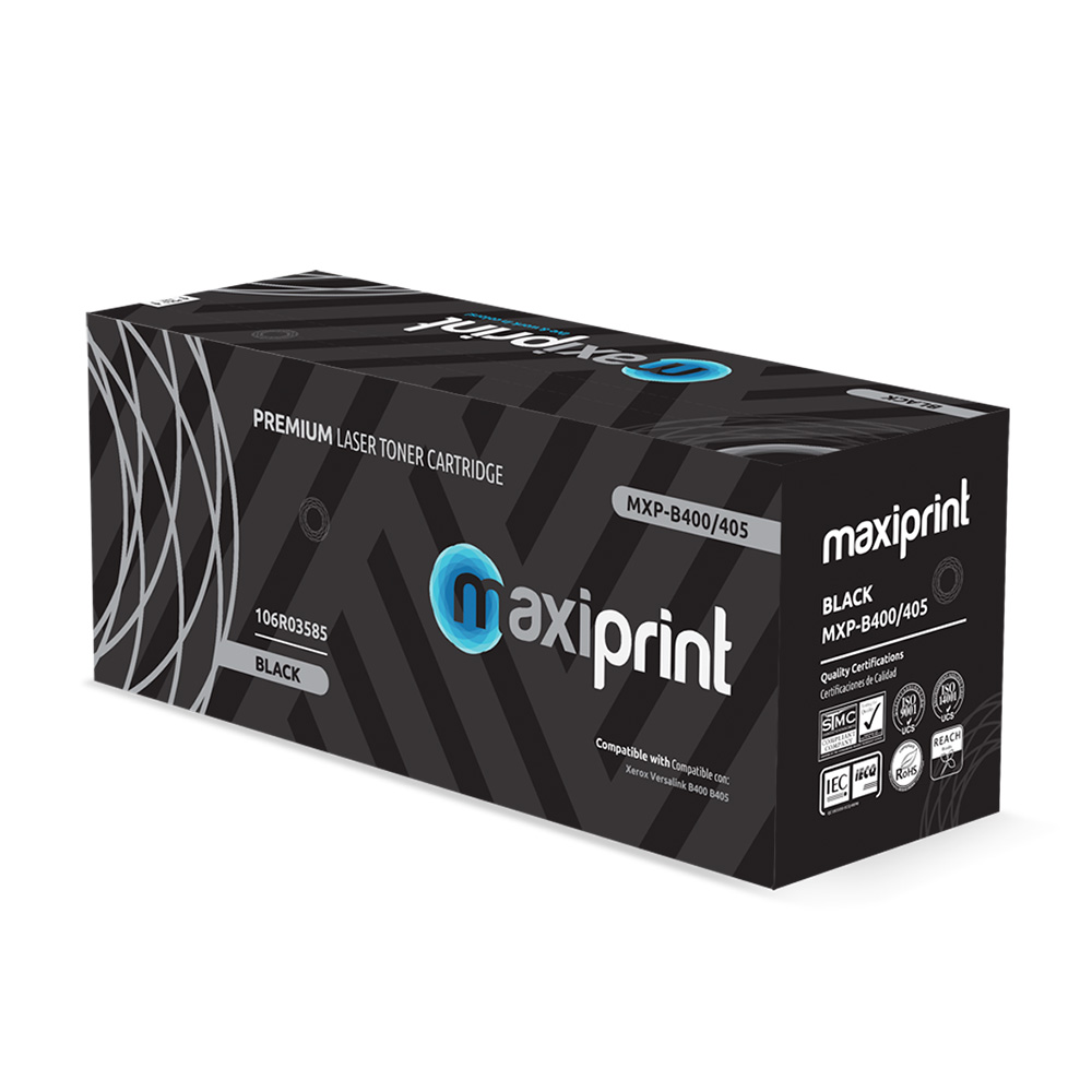 Cartucho de Toner Maxiprint Compatible con Xerox B400/B405 106R03585 negro