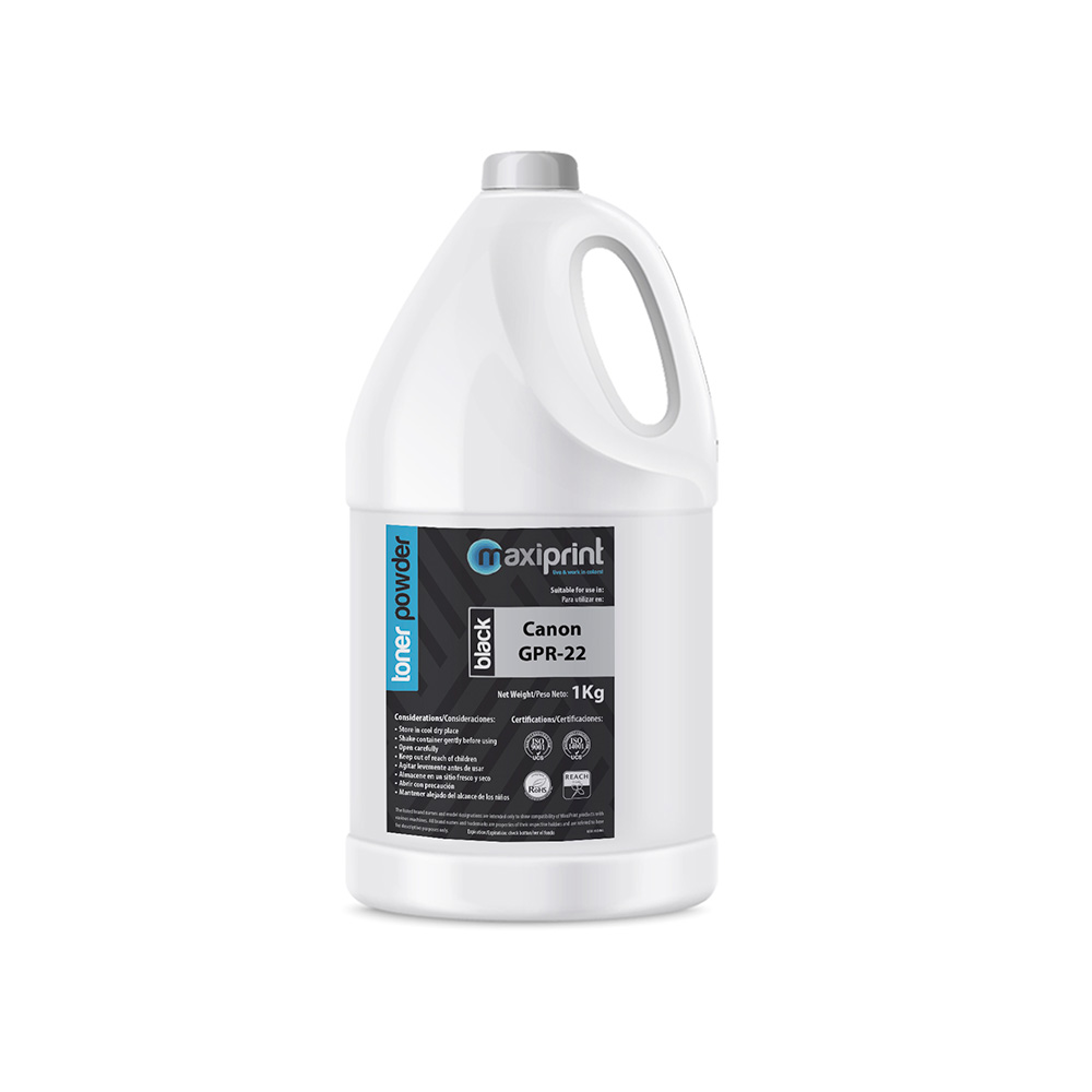 Botella de Polvo de Toner Maxiprint Compatible con Canon GPR22