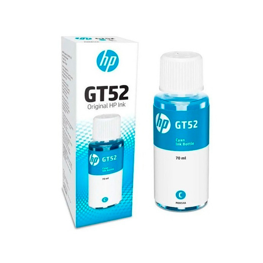 Botella de Tinta para Refill HP GT52 Cian 70ml