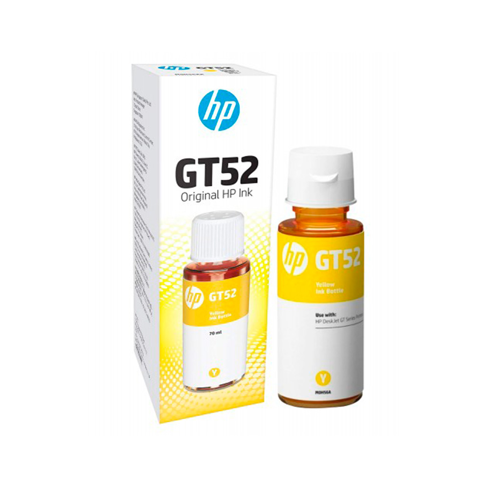 Botella de Tinta para Refill HP GT52 Amarillo 70ml
