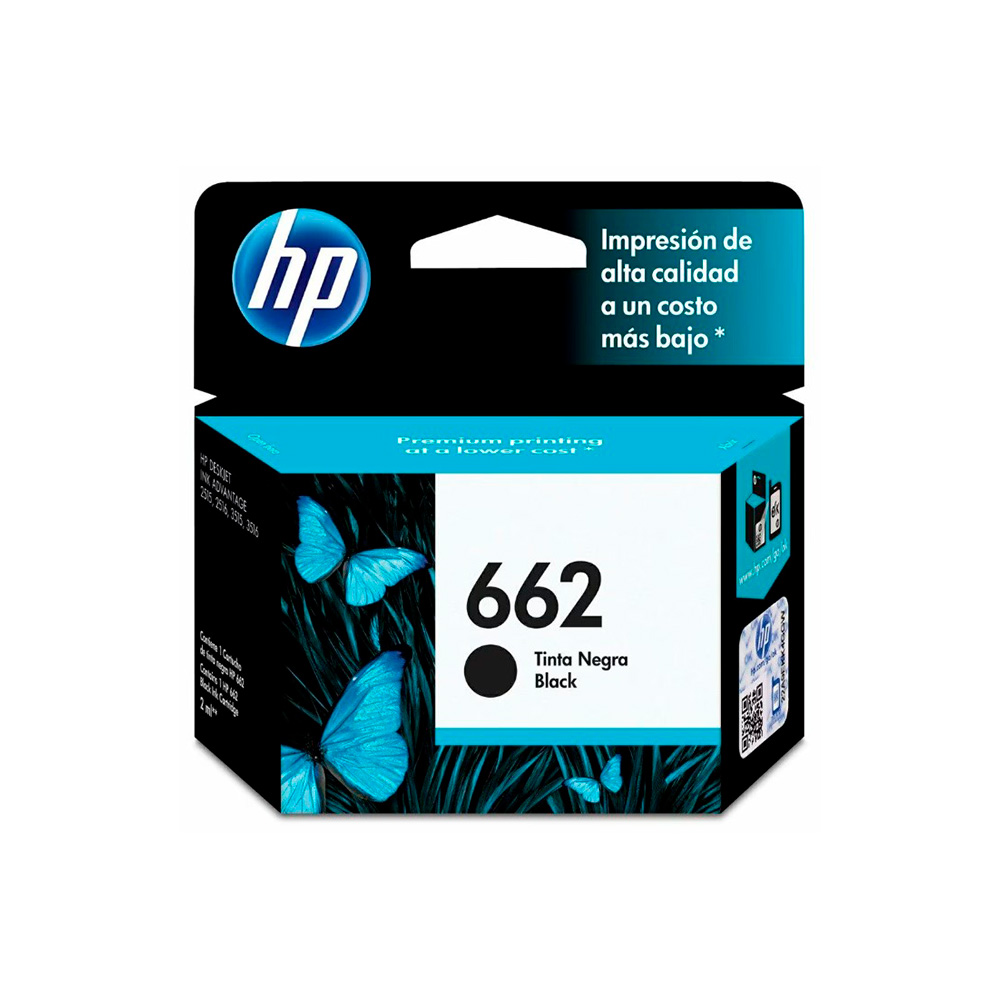 Cartucho de tinta HP 662 Negro
