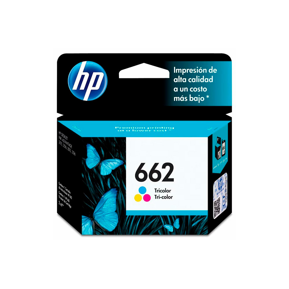 Cartucho de tinta HP 662 Tricolor
