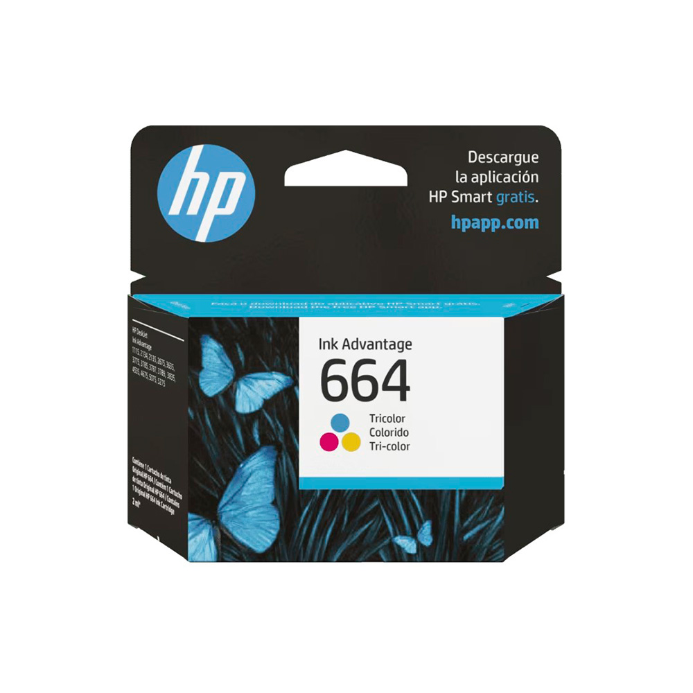 Cartucho de tinta HP 664 Tricolor