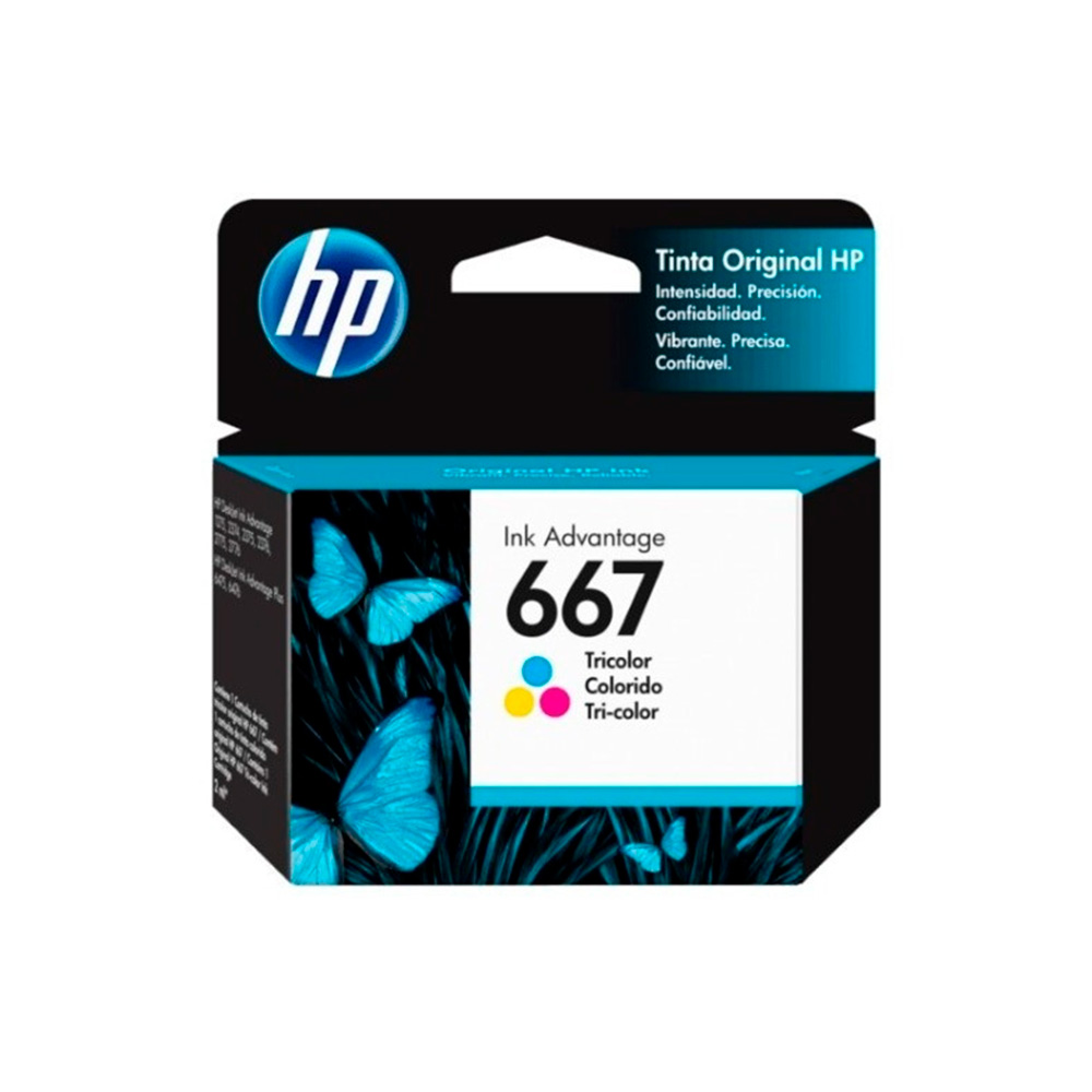 Cartucho de tinta HP 667 Tricolor