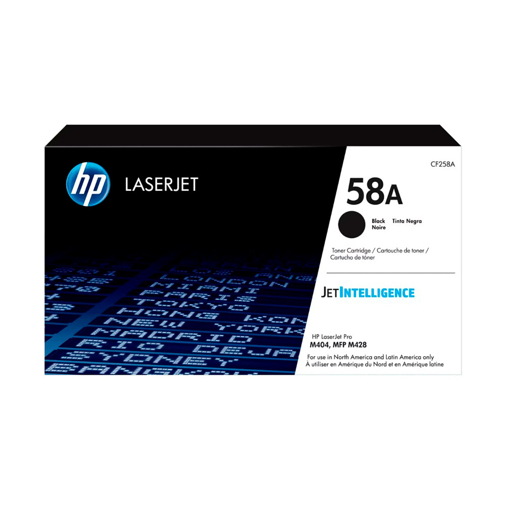 Cartucho de Toner HP CF258A serie 58A Negro
