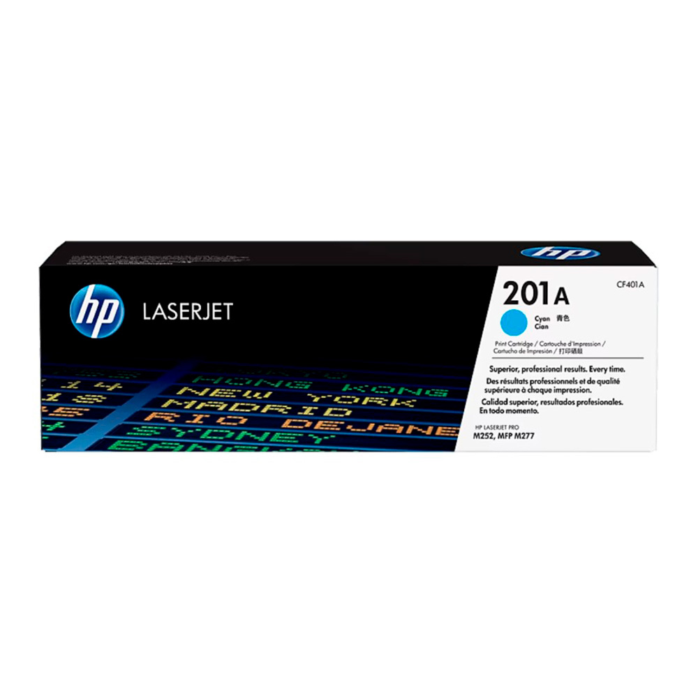 Cartucho de Toner HP CF401A serie 201A Cian