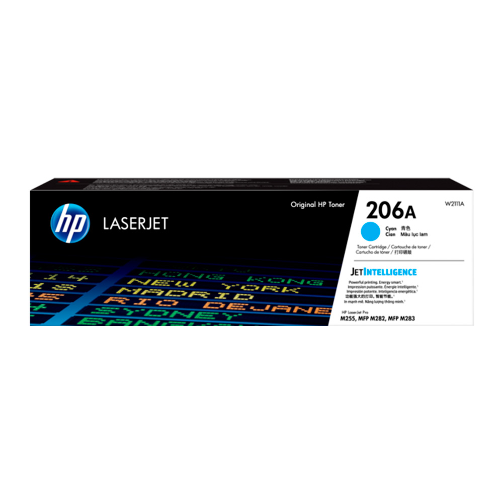 Cartucho de Toner HP W2111A serie 206A Cian