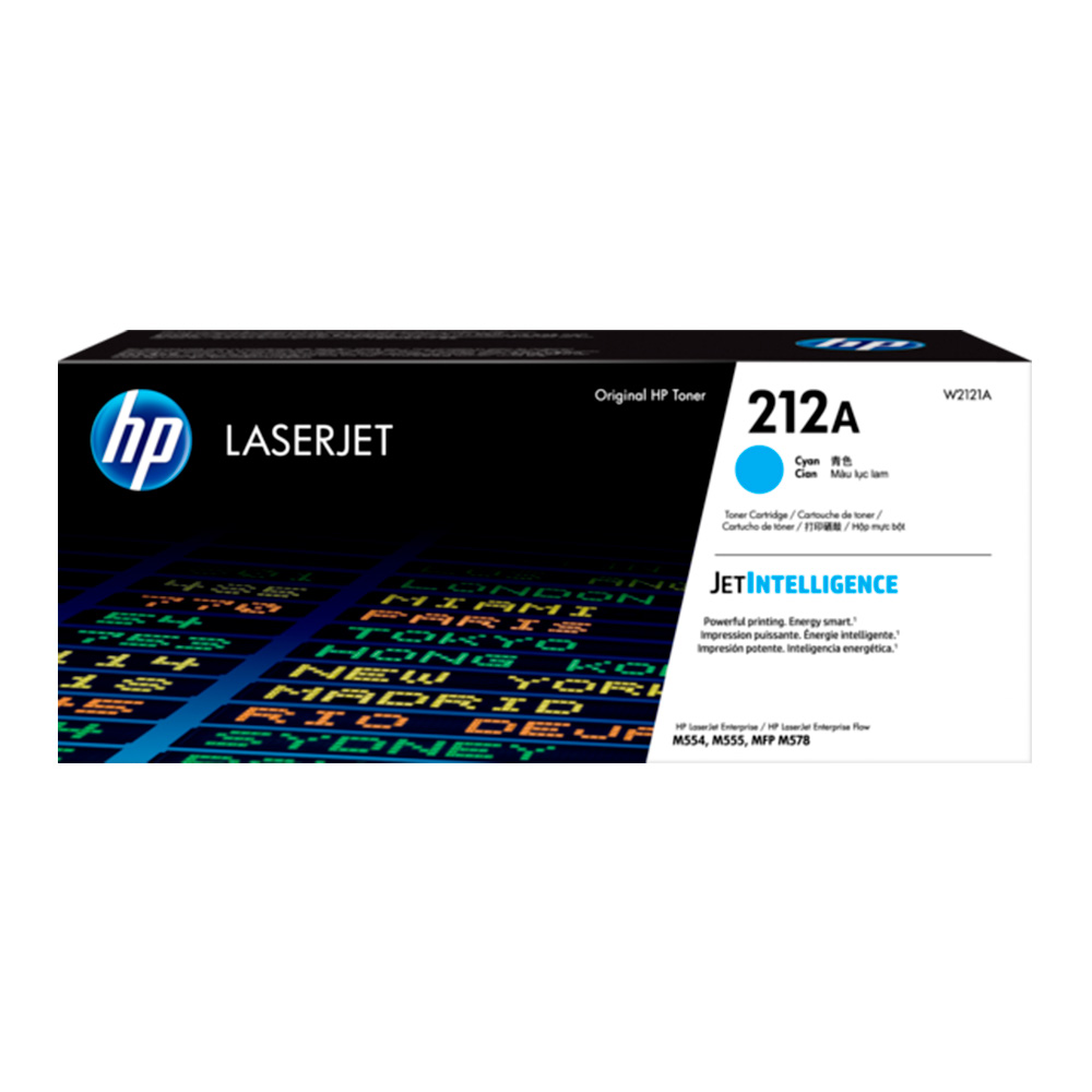 Cartucho de Toner HP W2121A serie 212A Cian