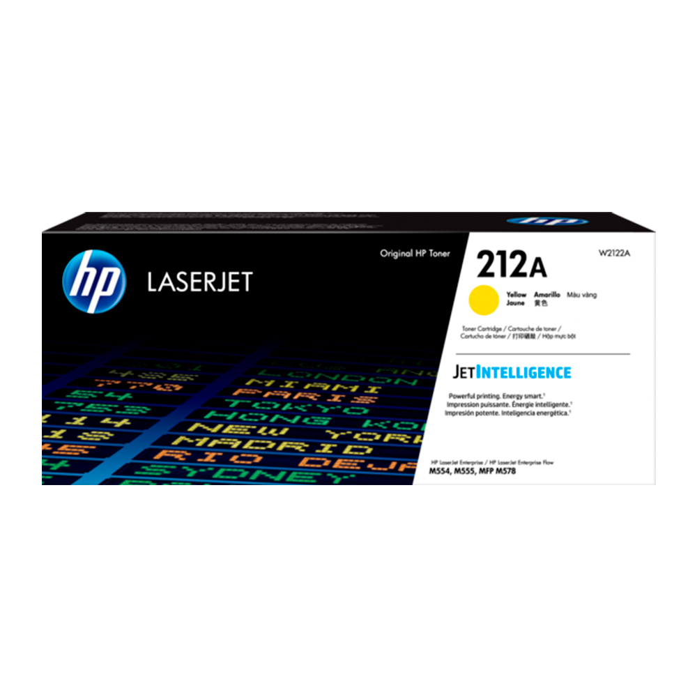 Cartucho de Toner HP W2122A serie 212A Amarillo