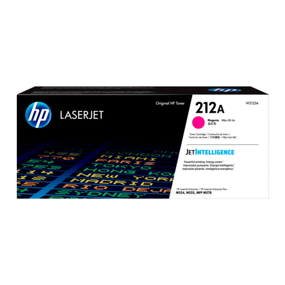 Cartucho de Toner HP W2123A serie 212A Magenta