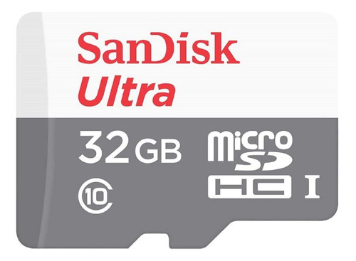 Memoria MicroSD SanDisk Ultra 32GB 100 MB/s Clase 10/w