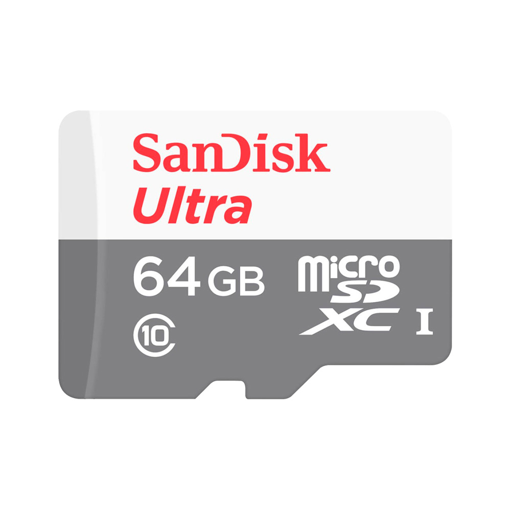 Memoria MicroSD SanDisk Ultra 64GB 100 MB/s Clase 10/w