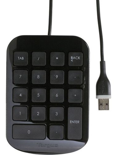 Teclado Numérico Targus Alámbrico Conexión USB Negro - AKP10US