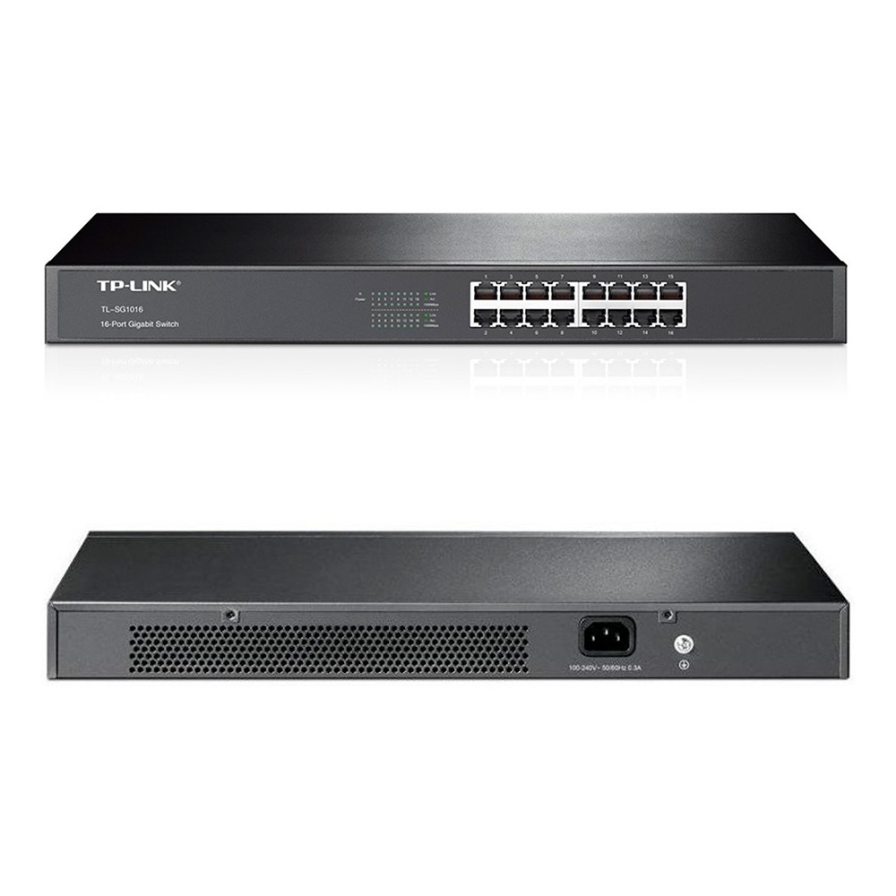 Switch TP-Link 16 puertos 1 Gigabit - TL-SG1016- Rackeable