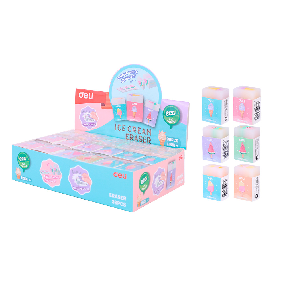 Goma de Borrar  Ice Cream Deli *UMV-1 Display 36und*