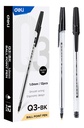 Bolígrafo negro Extra Suave Arrow-Deli *UMV-1 caja de 12und*