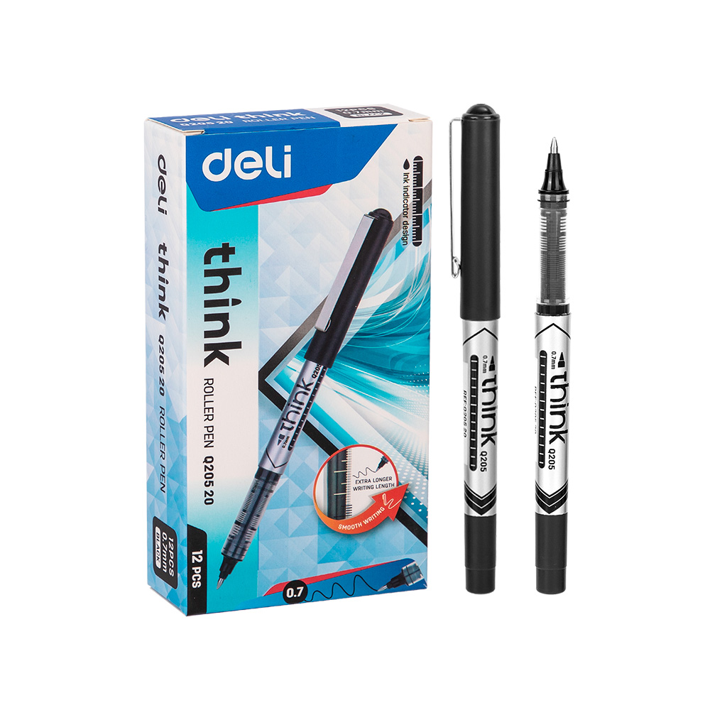 Bolígrafo Roller negro Think-Deli *UMV-1 caja de 12und*