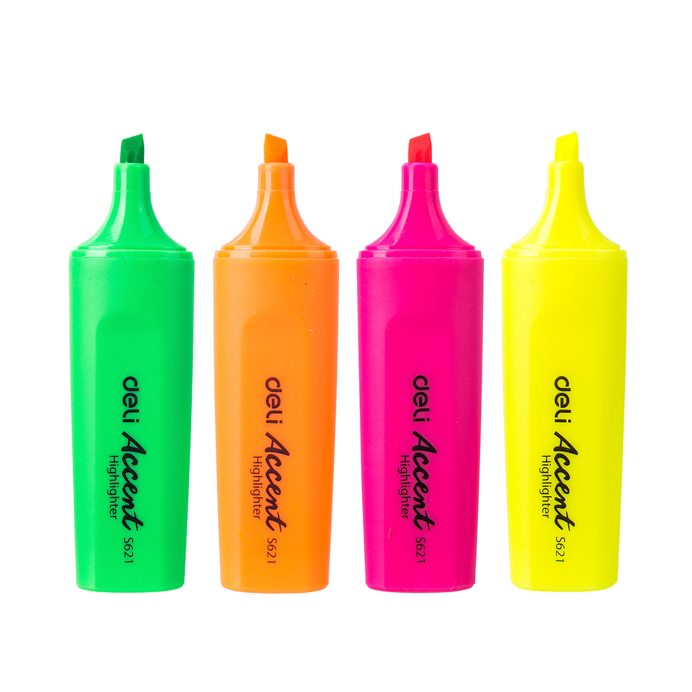 Set de resaltador 4 colores p/biselada  Accent-Deli *UMV-6 sets*