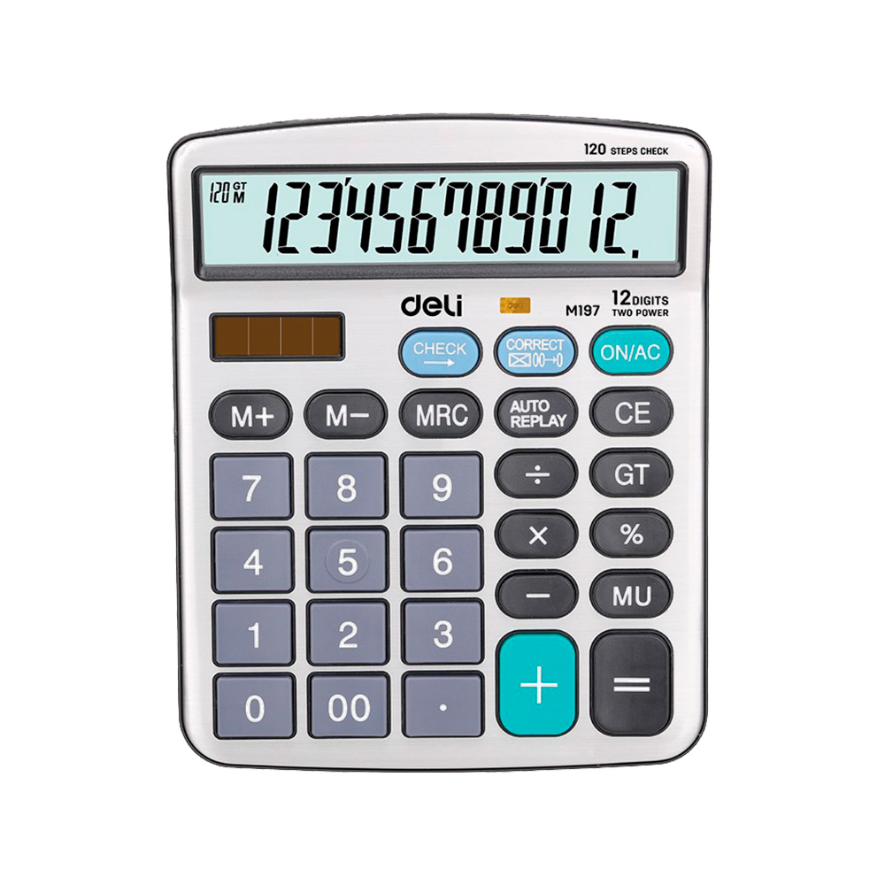 Calculadora 12 dígitos y 120 pasos Deli *UMV-1und*