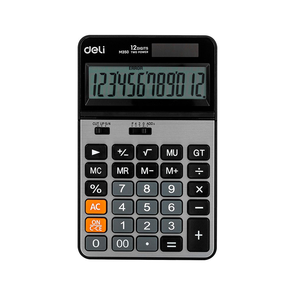 Calculadora 12 dígitos negro Deli *UMV-1und*