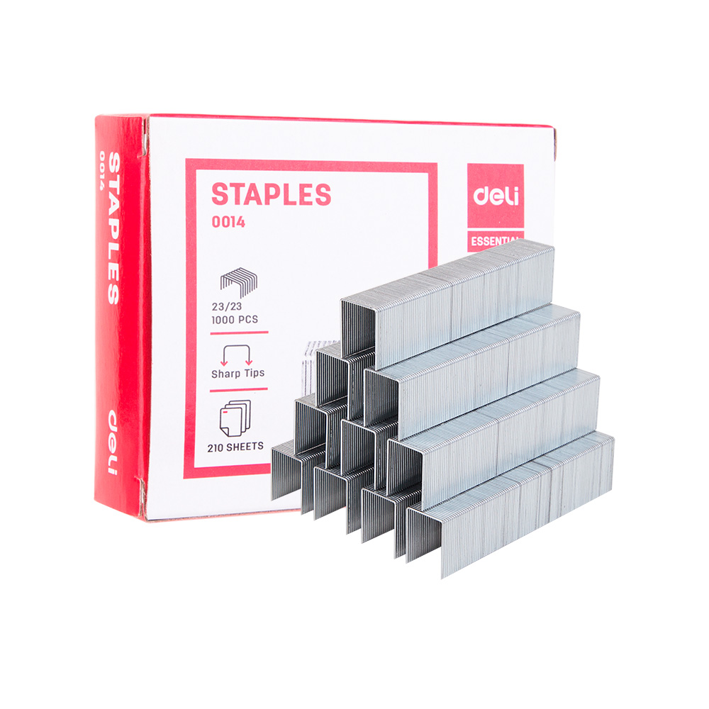 Grapas Lisas 23/23 Deli caja de 1000und 210 pág *UMV-Inner de 5 cajas*