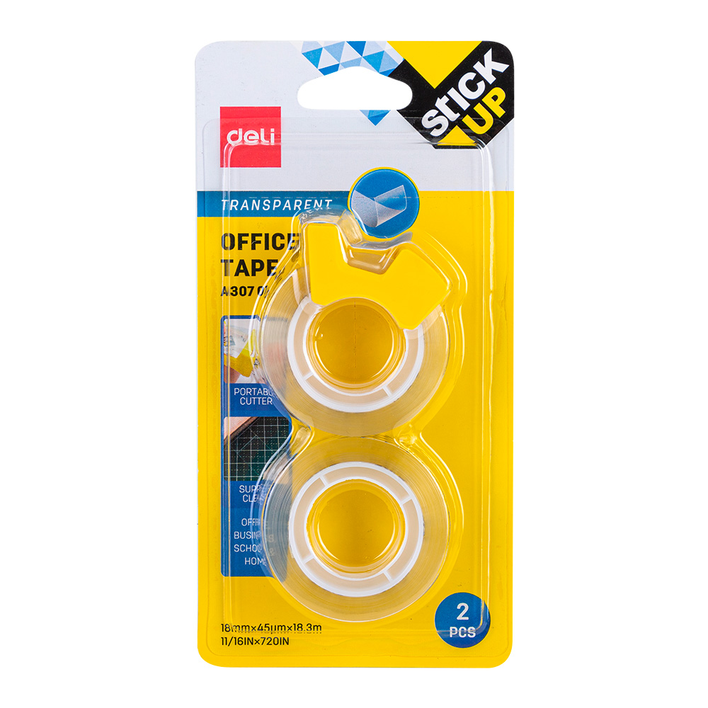 Cinta Adhesiva Transparente Deli 18mmx20m *UMV-8 blisters*
