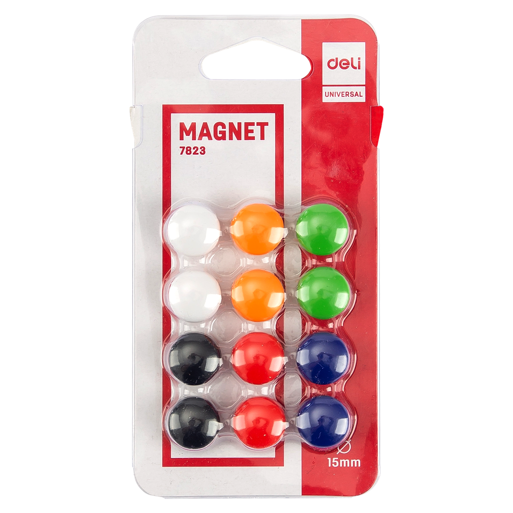 Pin Magnético para pizarras Deli blister de 12 pines *UMV-12 blisters*